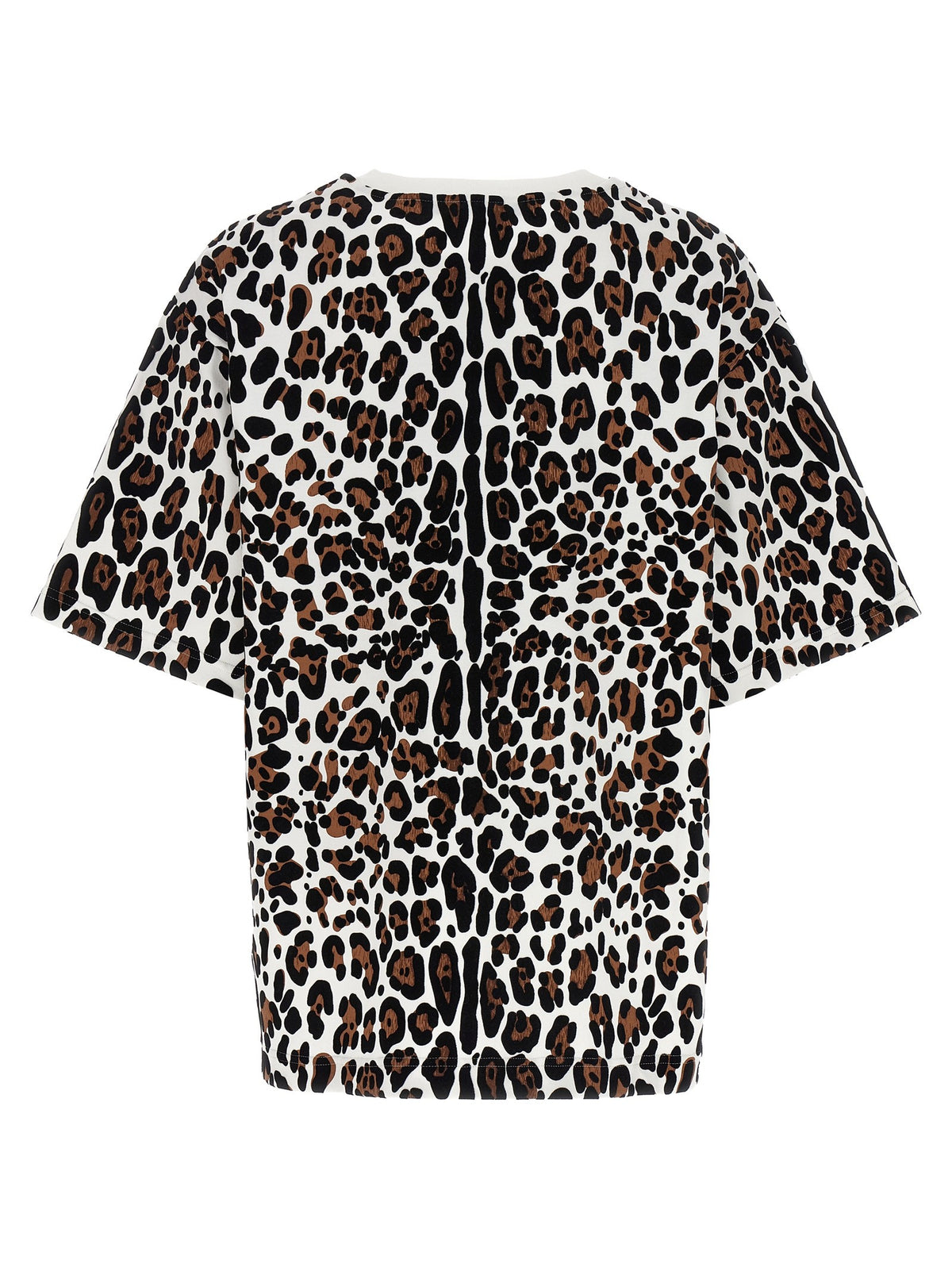 Dolce & Gabbana - Animal print logo plaque T-shirt