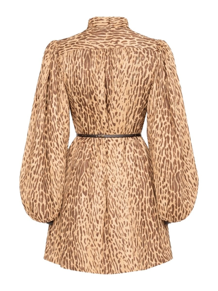 ZIMMERMANN - ANIMAL PRINT MINI DRESS