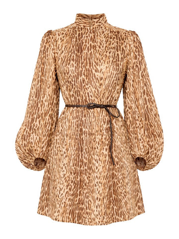 ZIMMERMANN - ANIMAL PRINT MINI DRESS