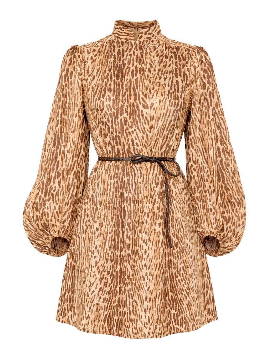 ZIMMERMANN - ANIMAL PRINT MINI DRESS