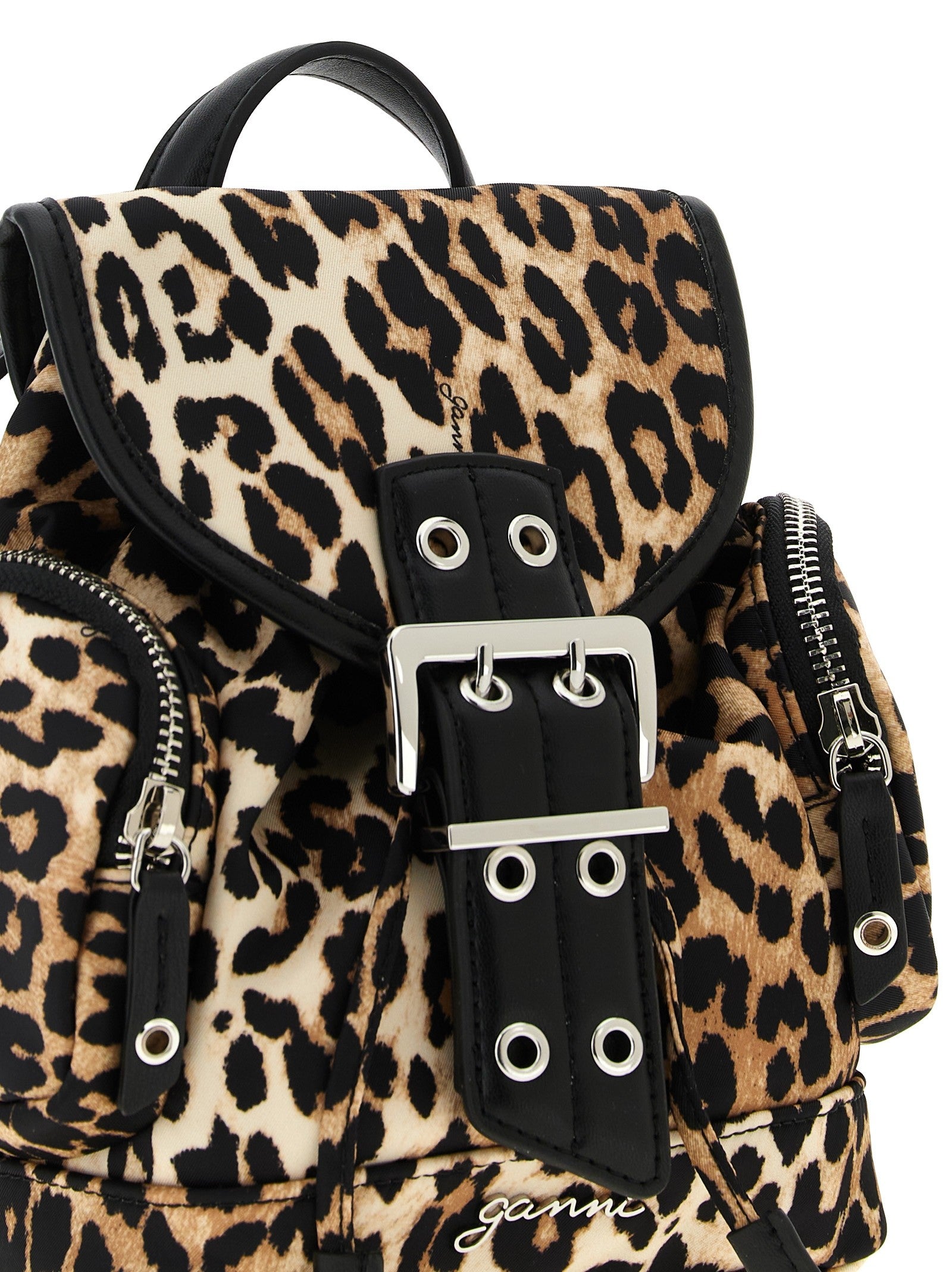 GANNI - Animalier 'Bucky' backpack