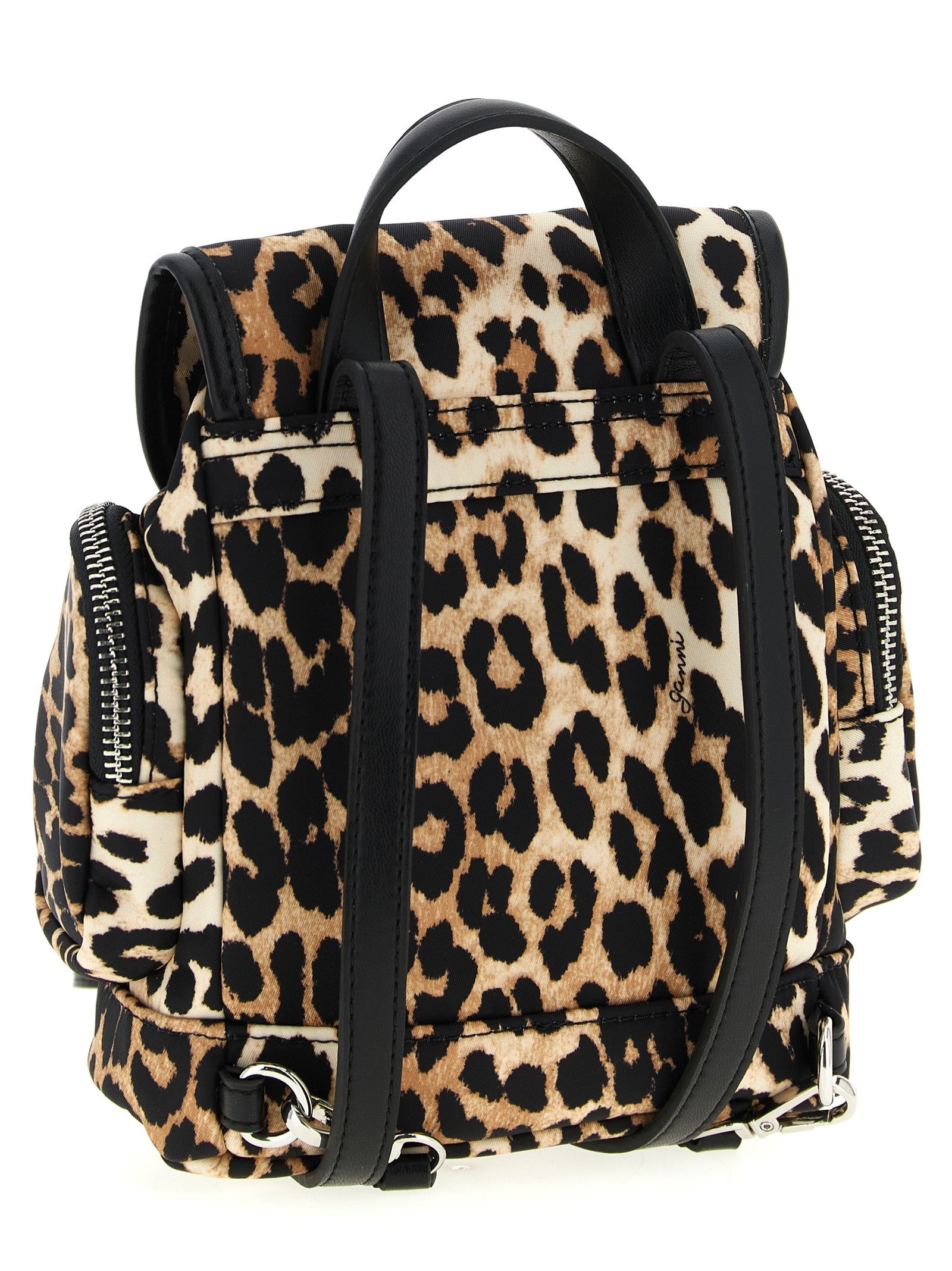 GANNI - Animalier 'Bucky' backpack