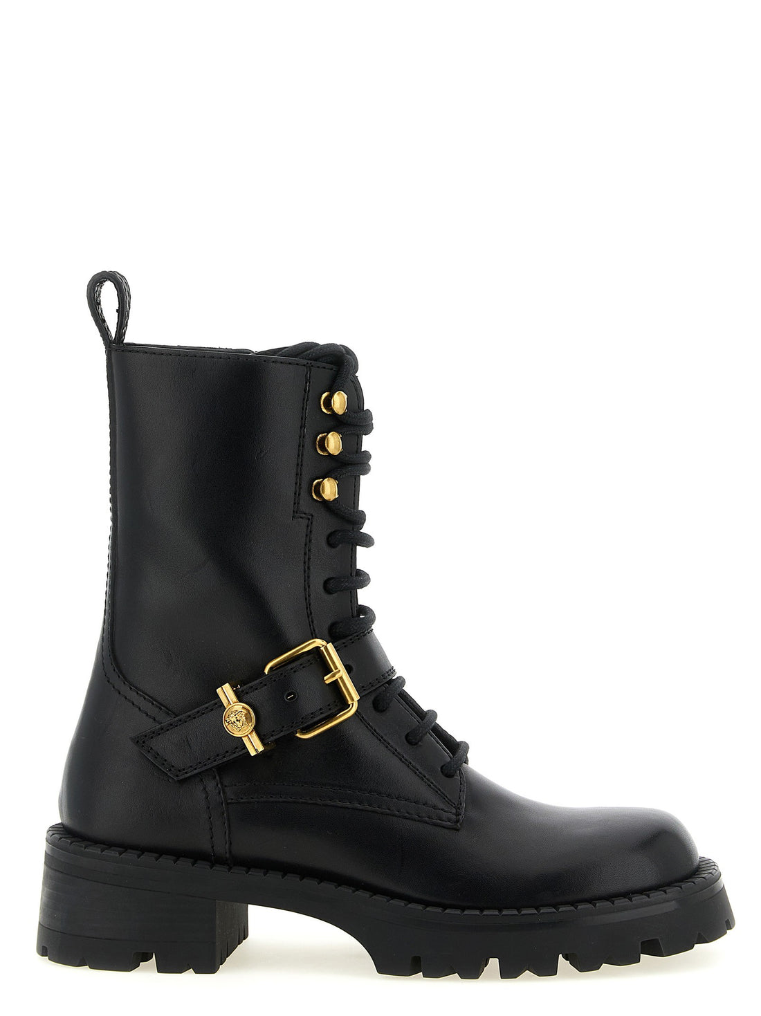 Versace - Ankle boots with buckle Black