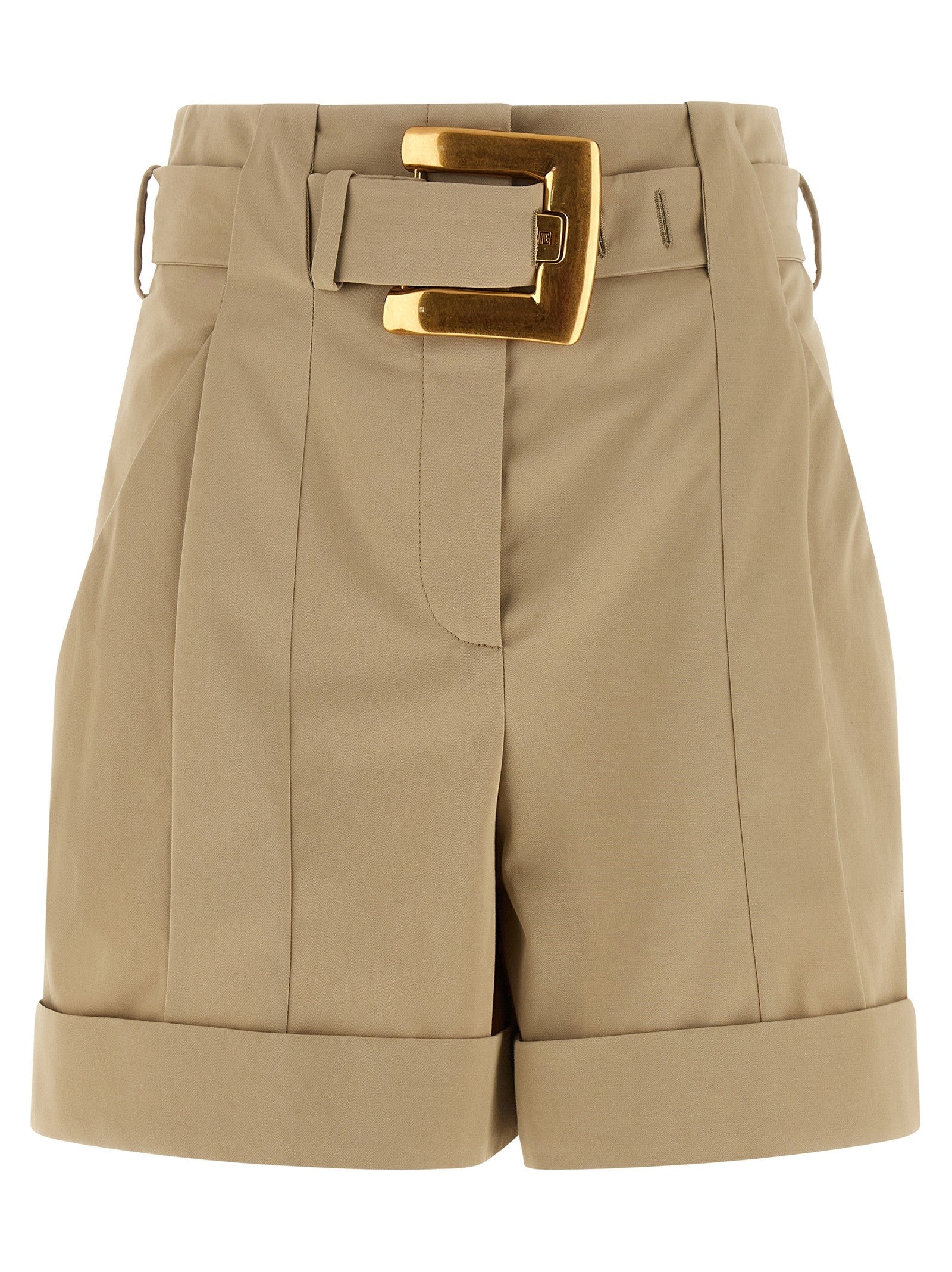 Balmain - 'Anthem' buckle shorts