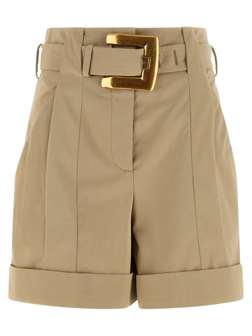 Balmain - 'Anthem' buckle shorts
