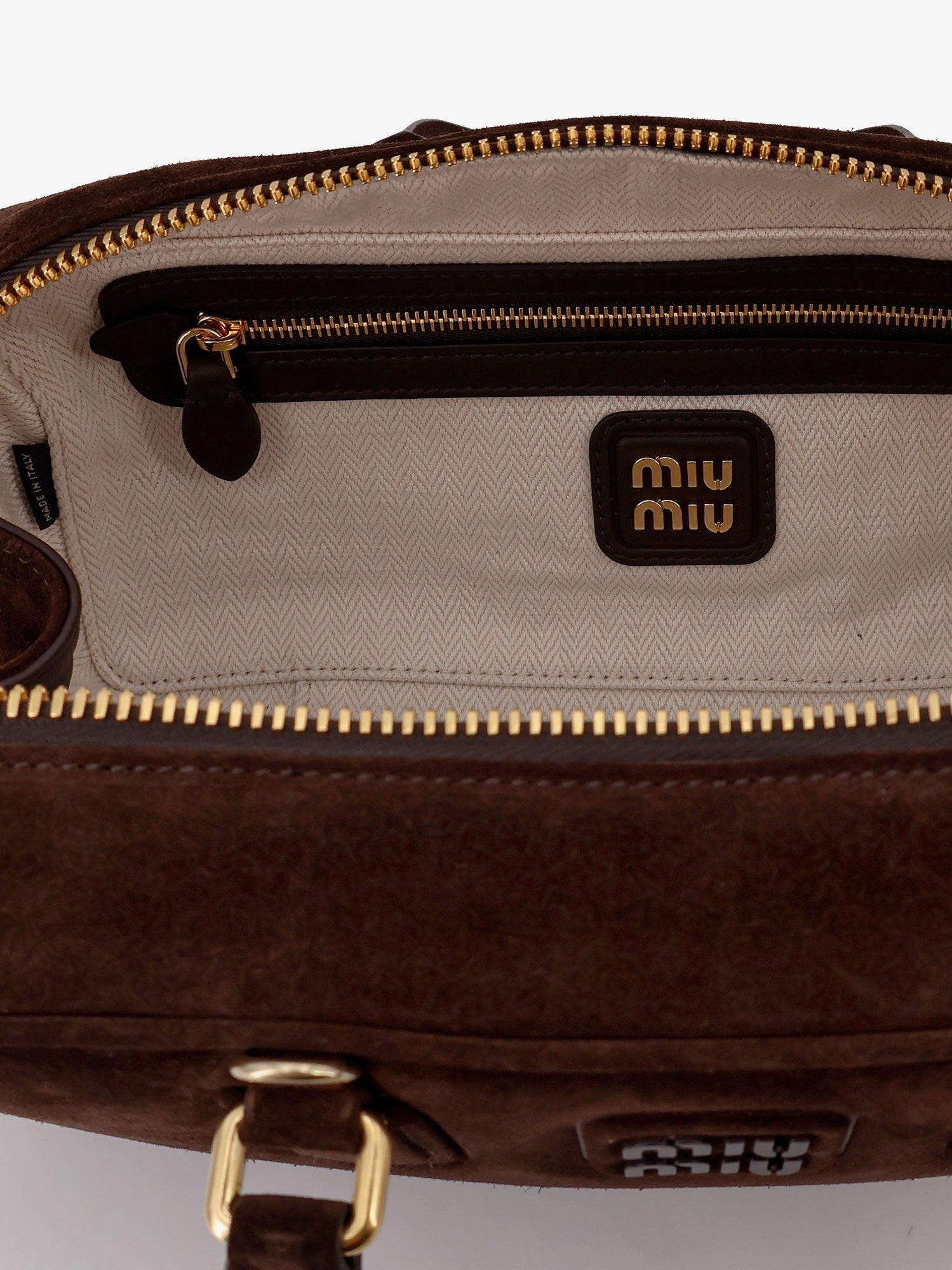 Miu Miu Arcadie suede shoulder bag