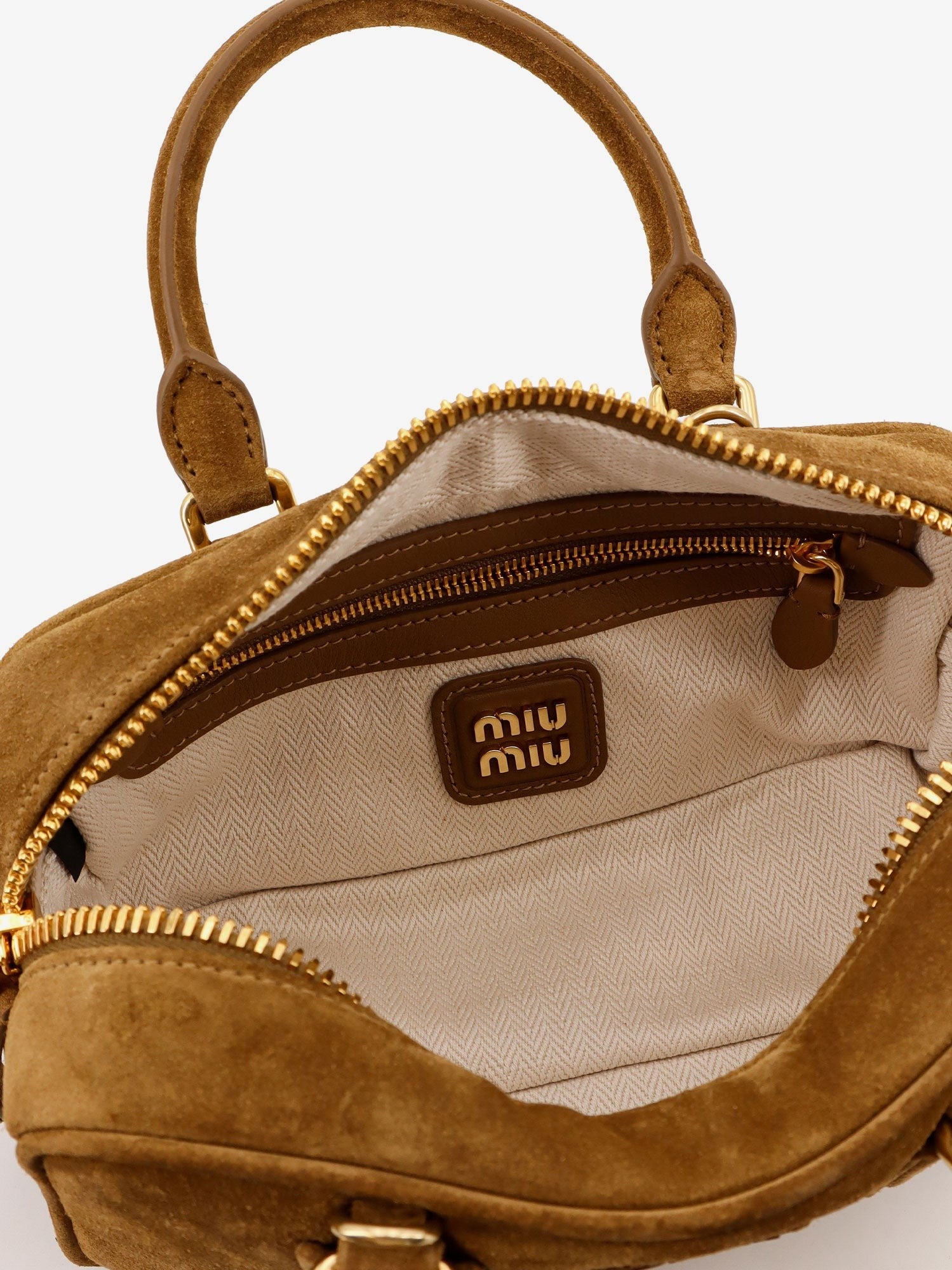 Miu Miu Arcadie suede shoulder bag