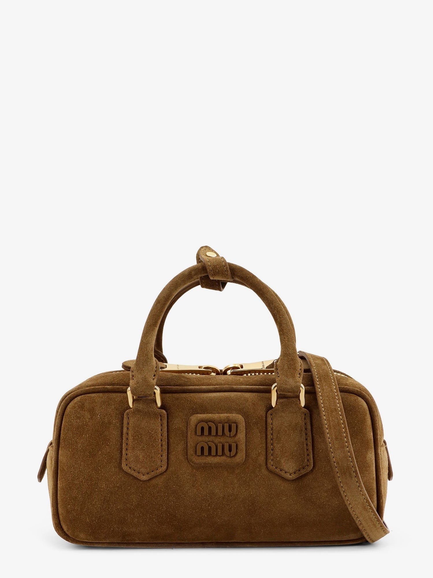 Miu Miu Arcadie suede shoulder bag