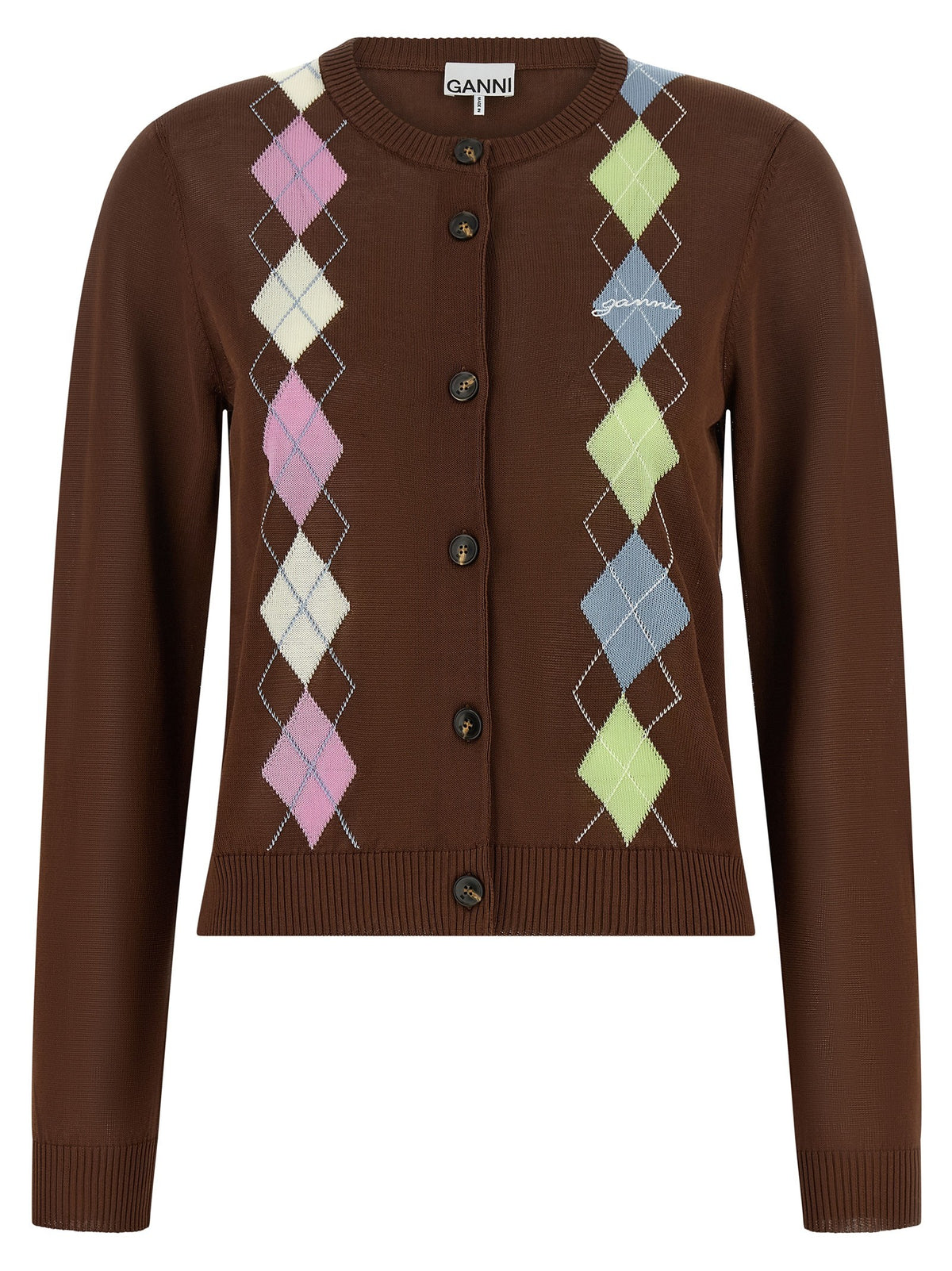 GANNI - 'Argyle' cardigan
