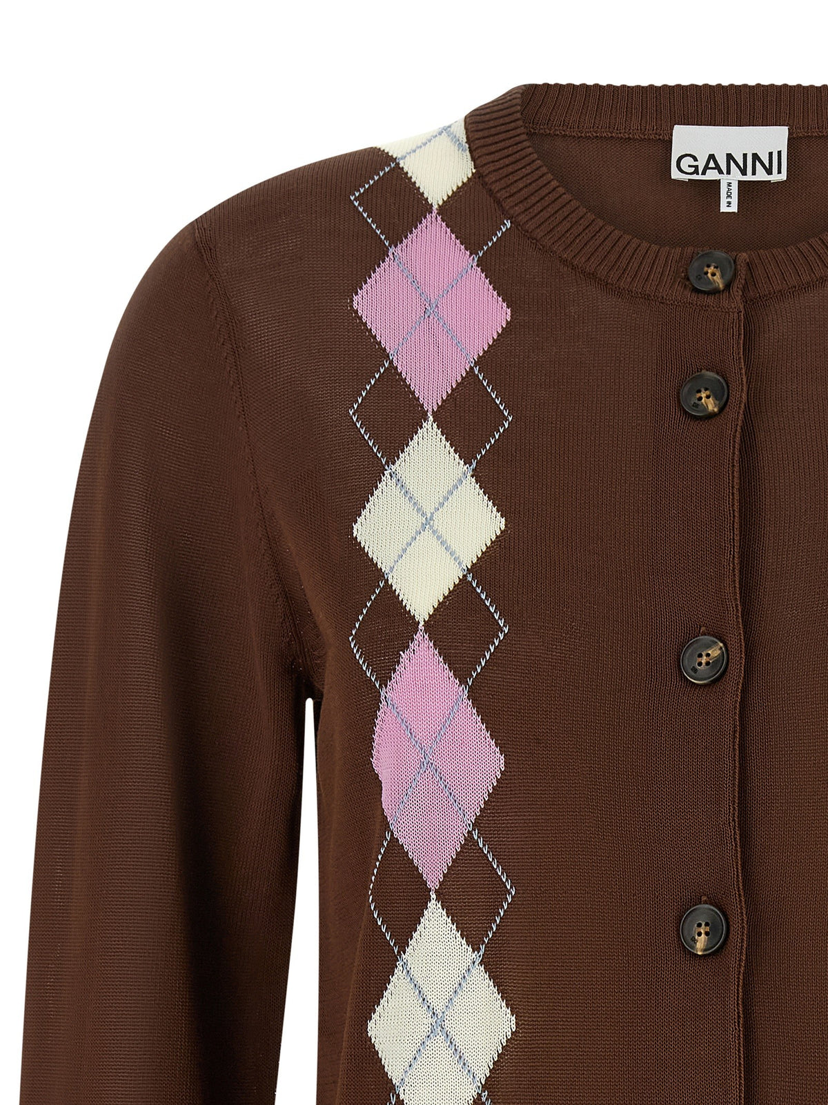 GANNI - 'Argyle' cardigan