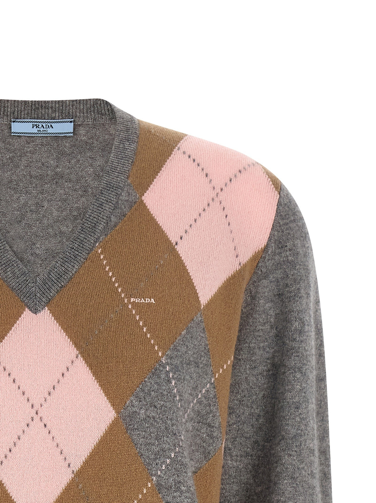 PRADA - Argyle sweater