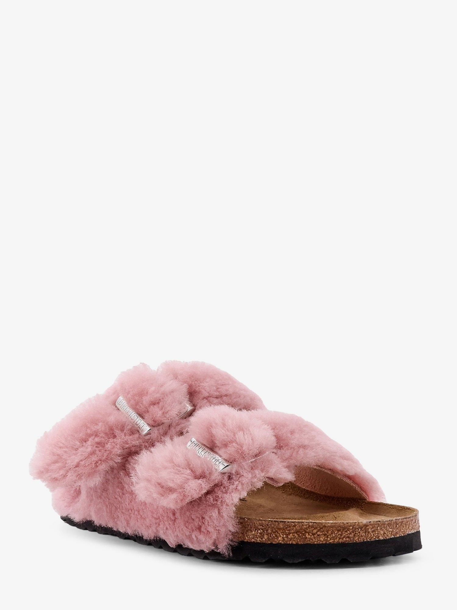 Arizona faux fur low sandals