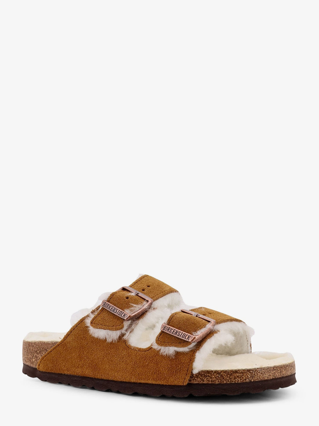 Arizona Shearling suede sandals