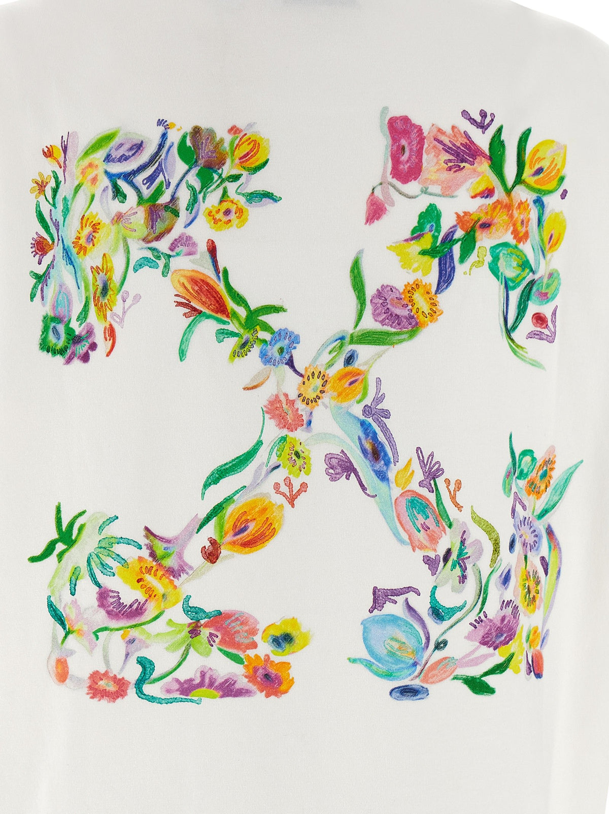 Off White - 'Arrow Glowing Flower' T-shirt
