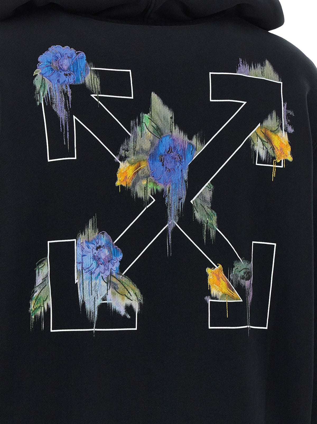 Off White - 'Arrow Out Flower' hoodie