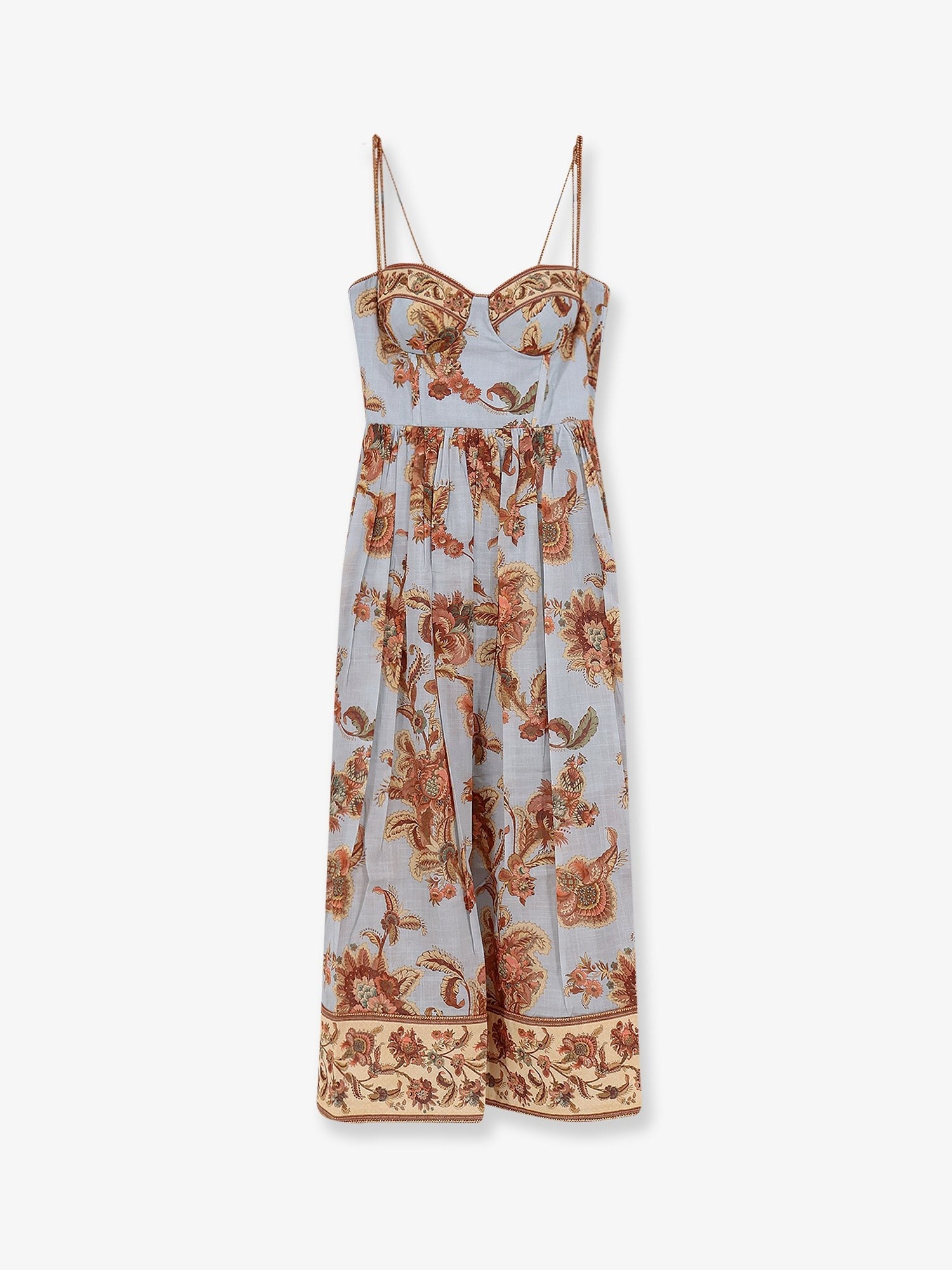 ZIMMERMANN ZIMMERMANN - Aster Corset cototn midi dress