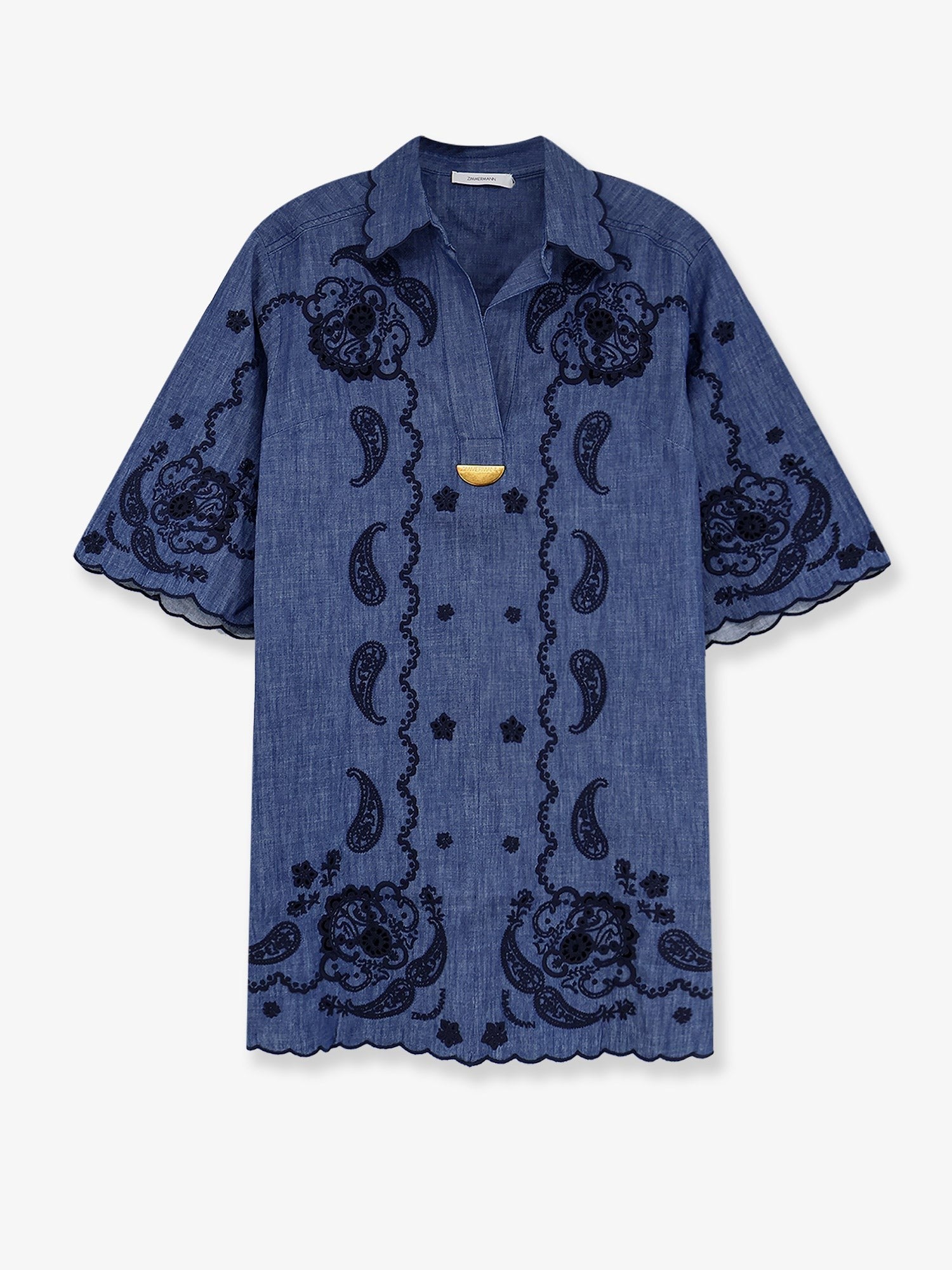 ZIMMERMANN ZIMMERMANN - Aster denim mini dress