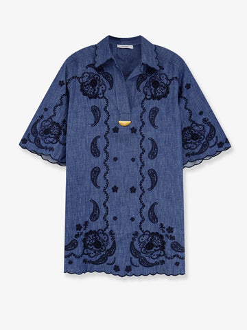 ZIMMERMANN ZIMMERMANN - Aster denim mini dress