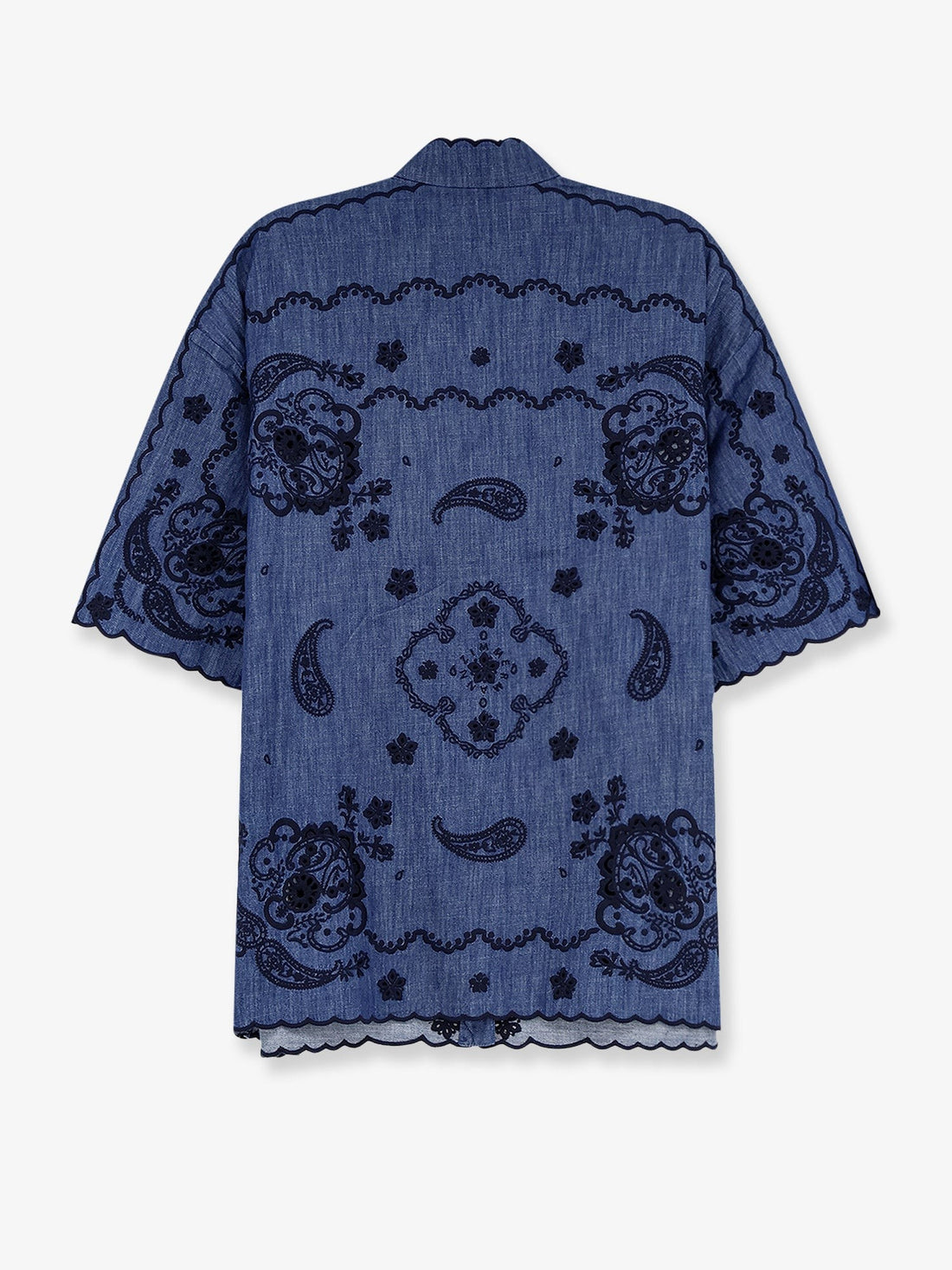 ZIMMERMANN - Aster denim shirt with all-over contrasting embroidery aster-denim-shirt-with-all-over-contrasting-embroidery