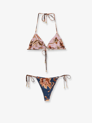 ZIMMERMANN ZIMMERMANN - Aster nylon bikini with paisley print