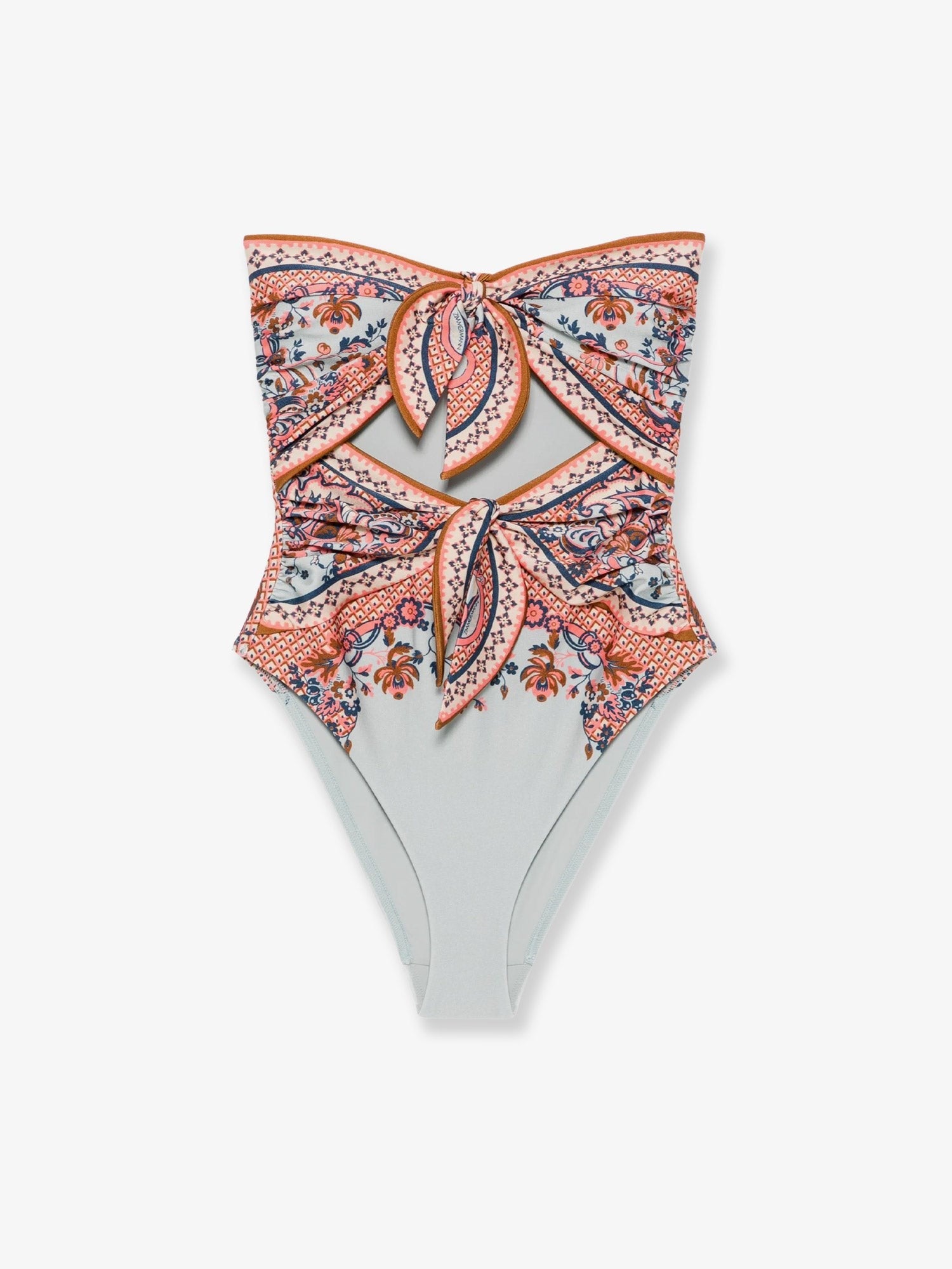 ZIMMERMANN ZIMMERMANN - Aster one-piece shiny nylon swimsuit with paisley print