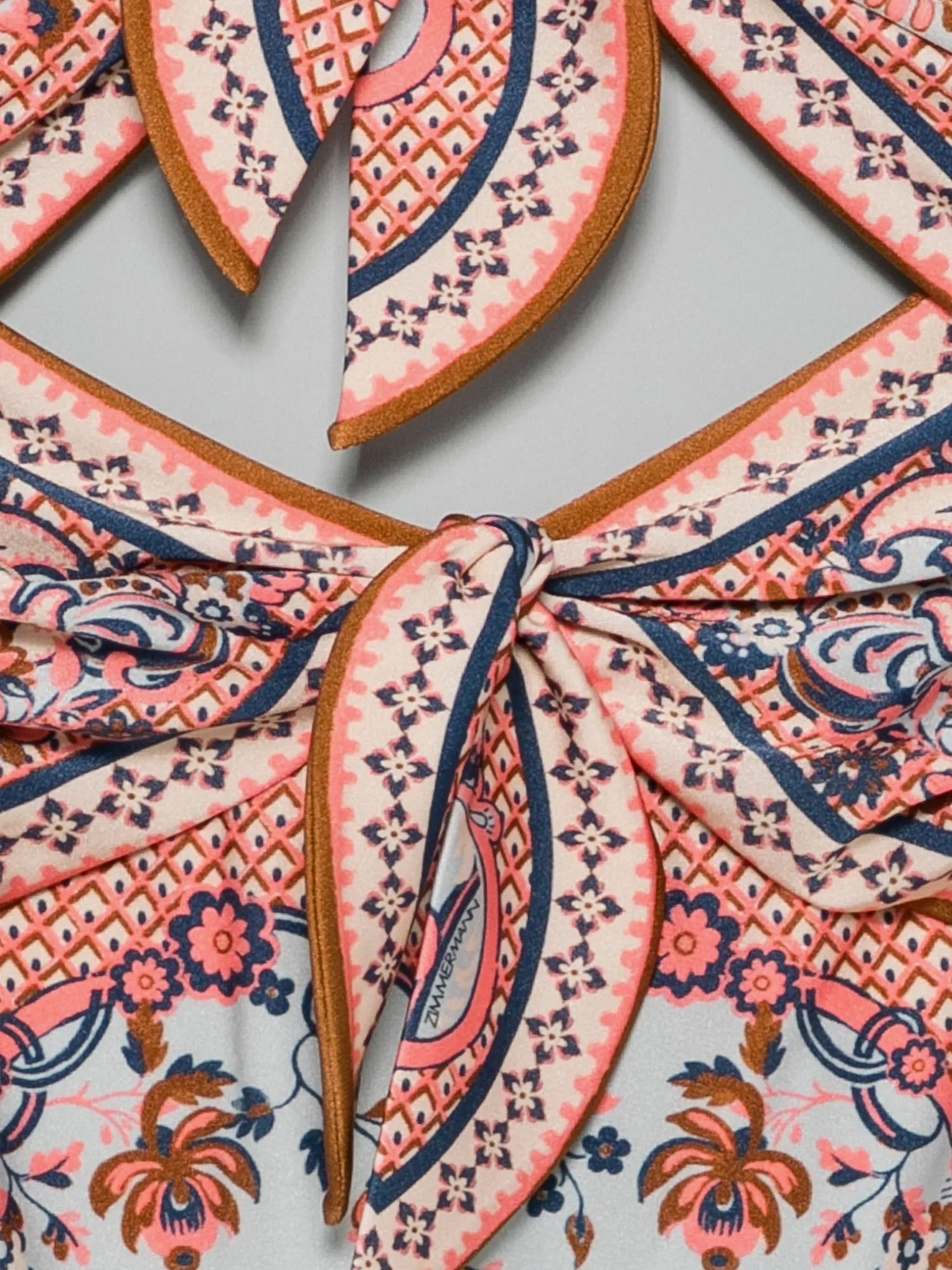 ZIMMERMANN ZIMMERMANN - Aster one-piece shiny nylon swimsuit with paisley print