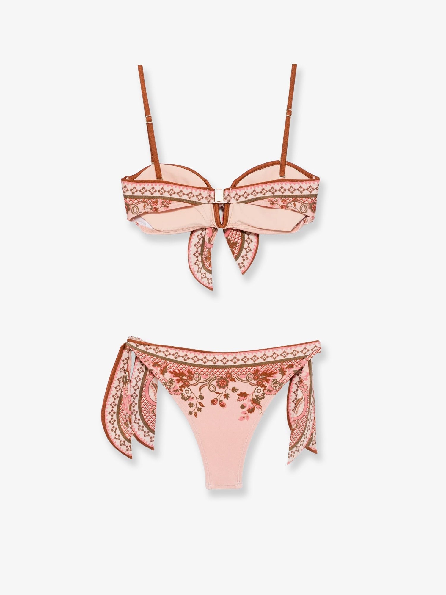 ZIMMERMANN ZIMMERMANN - Aster shiny nylon bikini with Paisley print