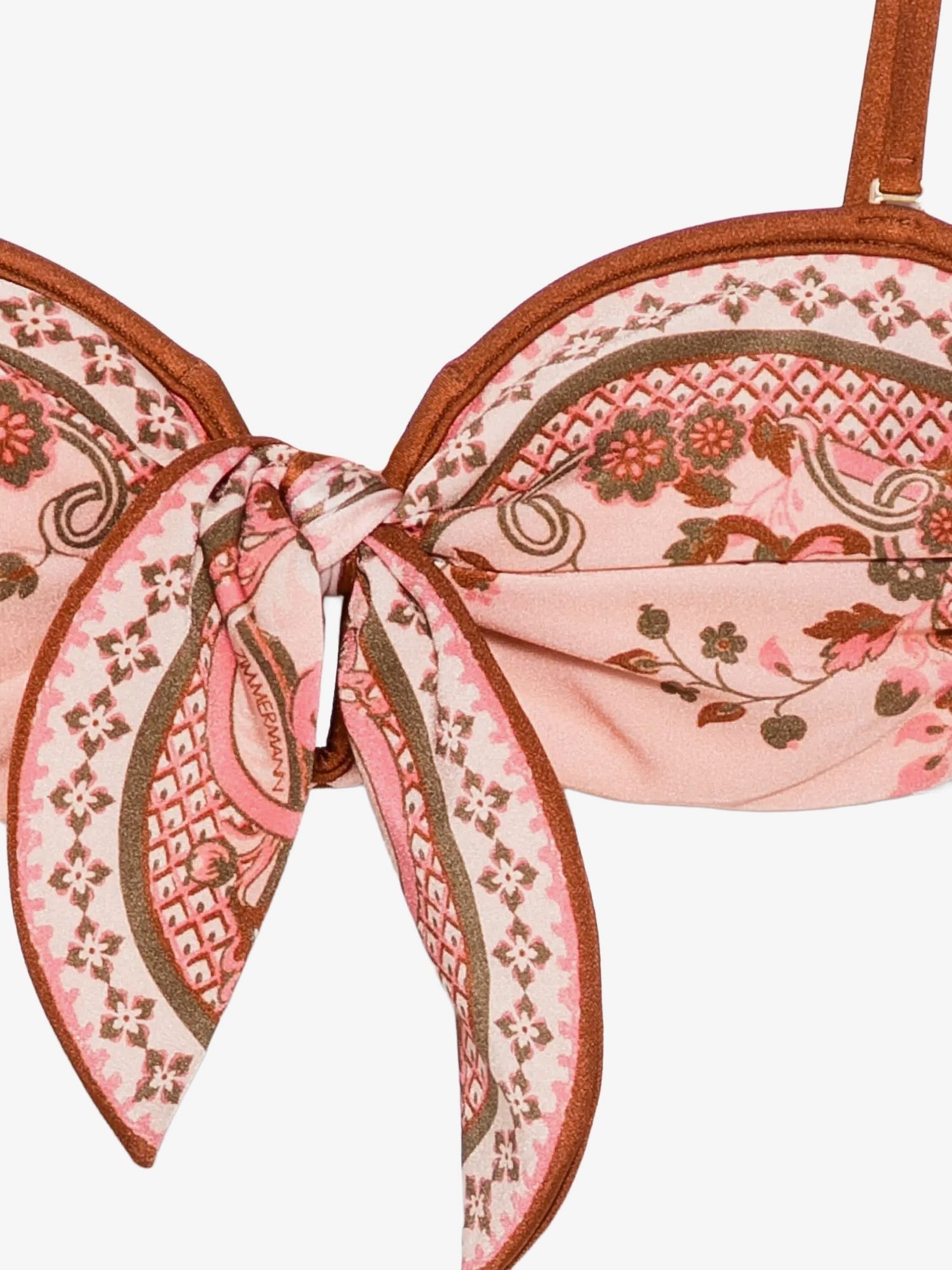 ZIMMERMANN ZIMMERMANN - Aster shiny nylon bikini with Paisley print