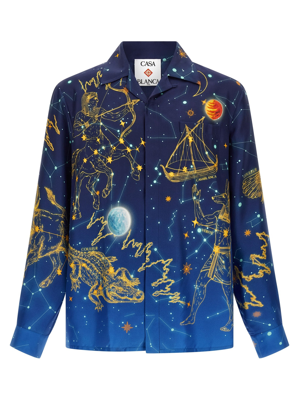 CASABLANCA - 'Astrology' shirt Blue