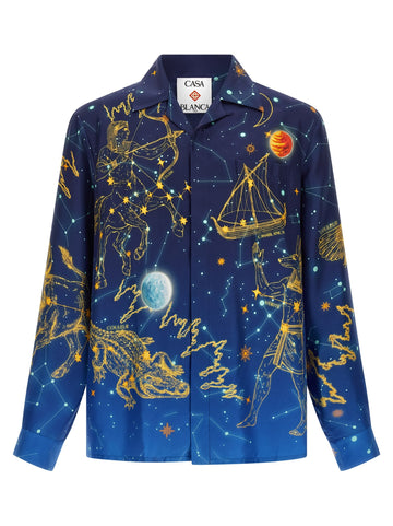 CASABLANCA - 'Astrology' shirt Blue