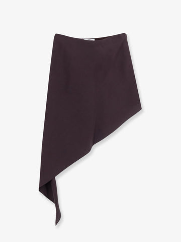 ALAIA - Asymmetric paper and viscose skirt