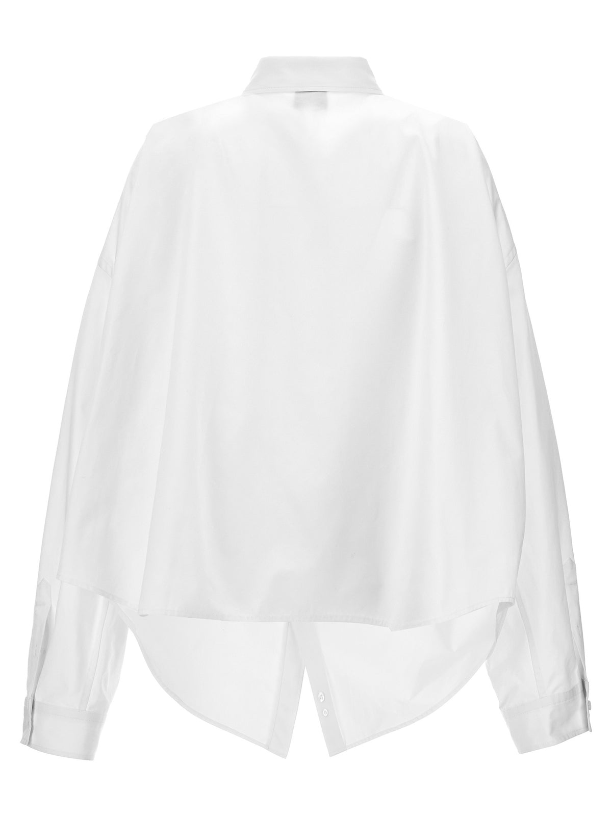 Balenciaga - Asymmetric shirt with logo embroidery
