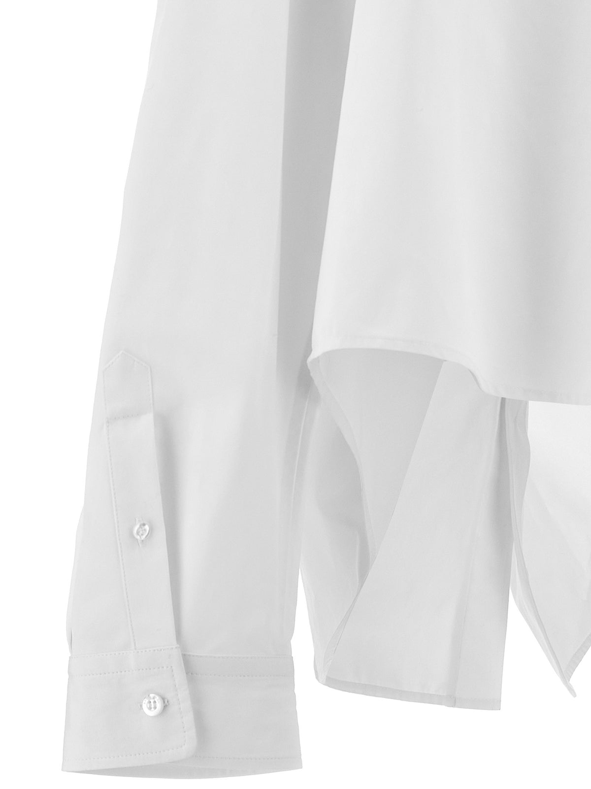 Balenciaga - Asymmetric shirt with logo embroidery