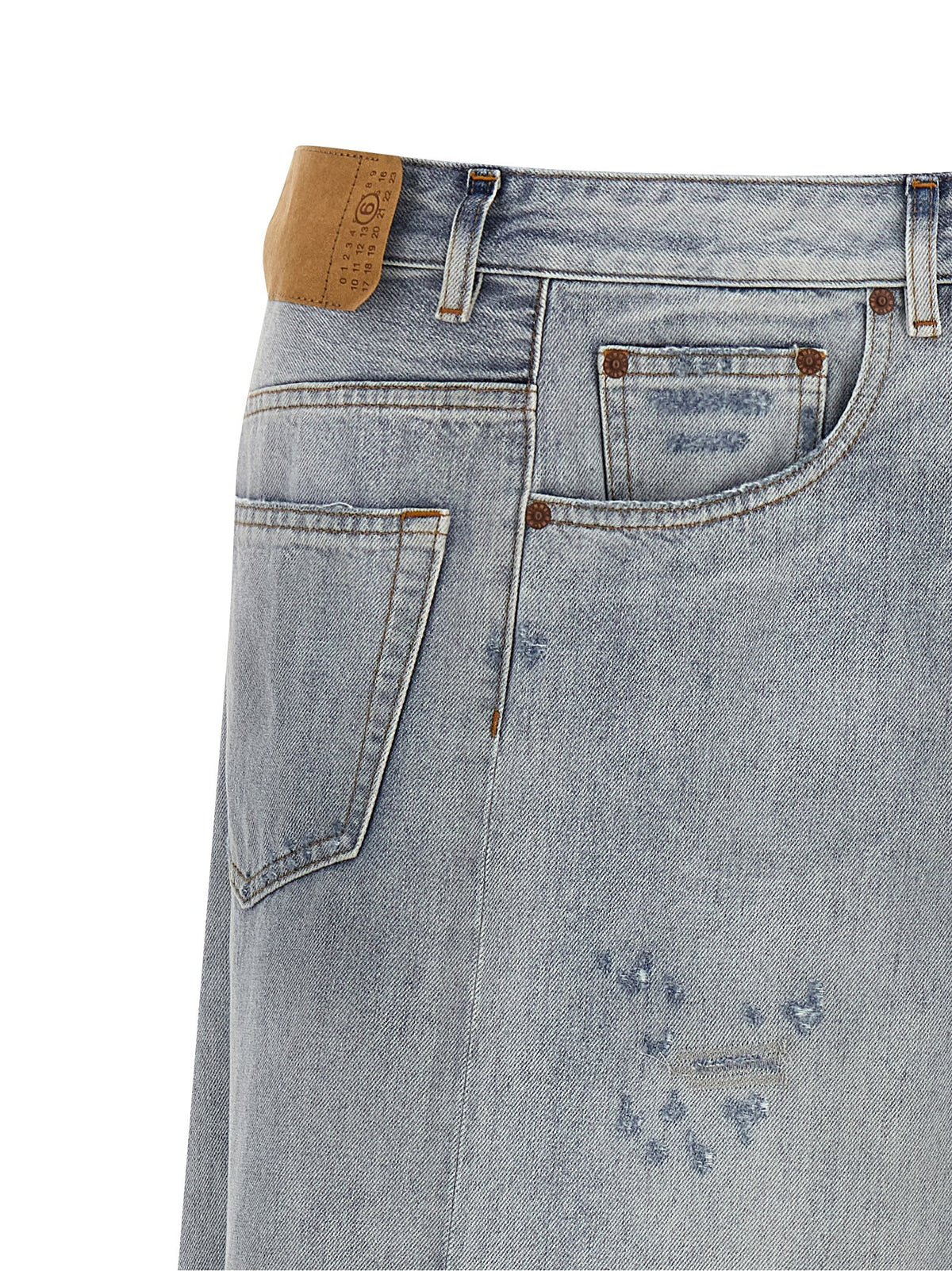 MM6 MAISON MARGIELA - Asymmetrical construction skirt
