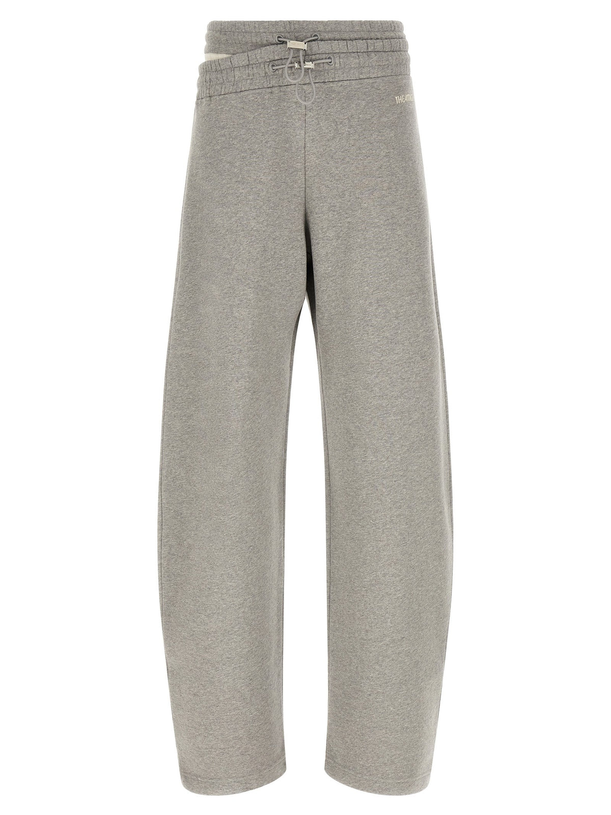 The Attico - Asymmetrical double waist trousers