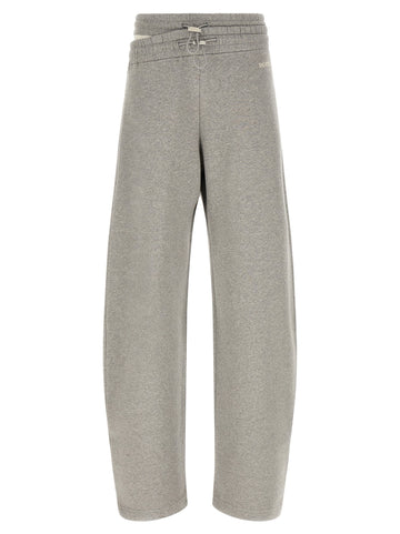 The Attico - Asymmetrical double waist trousers