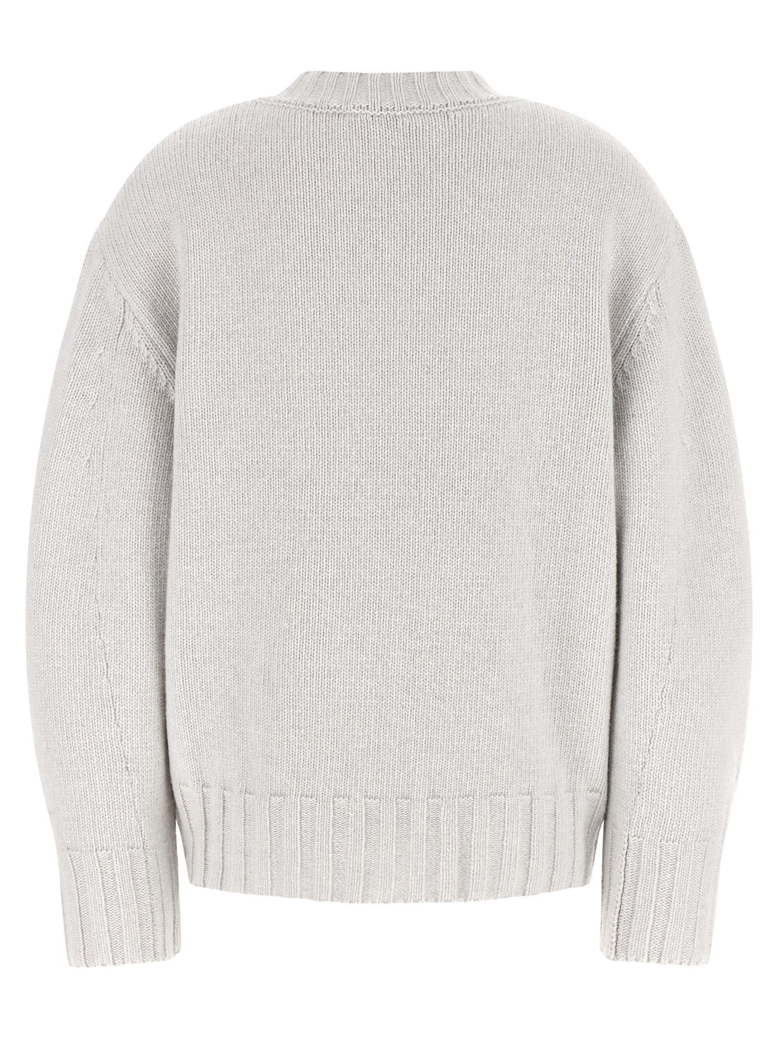 The Attico - Asymmetrical hem sweater gray