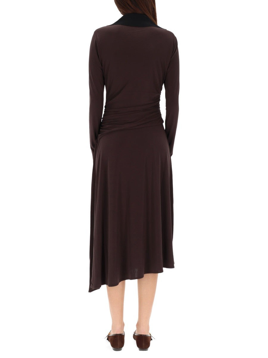 ASYMMETRICAL MIDI DRESS