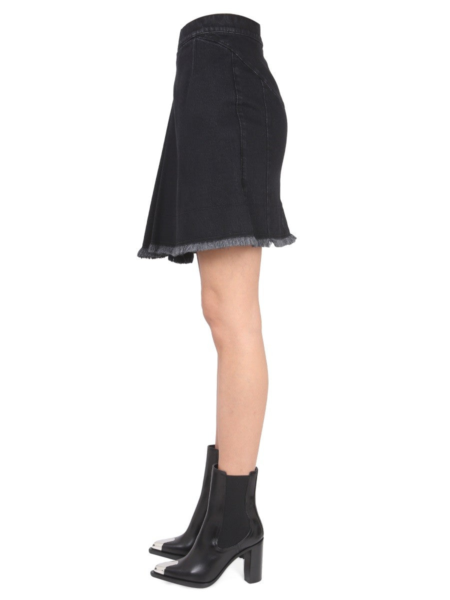 Alexander Mcqueen Alexander Mcqueen - ASYMMETRICAL MINI SKIRT