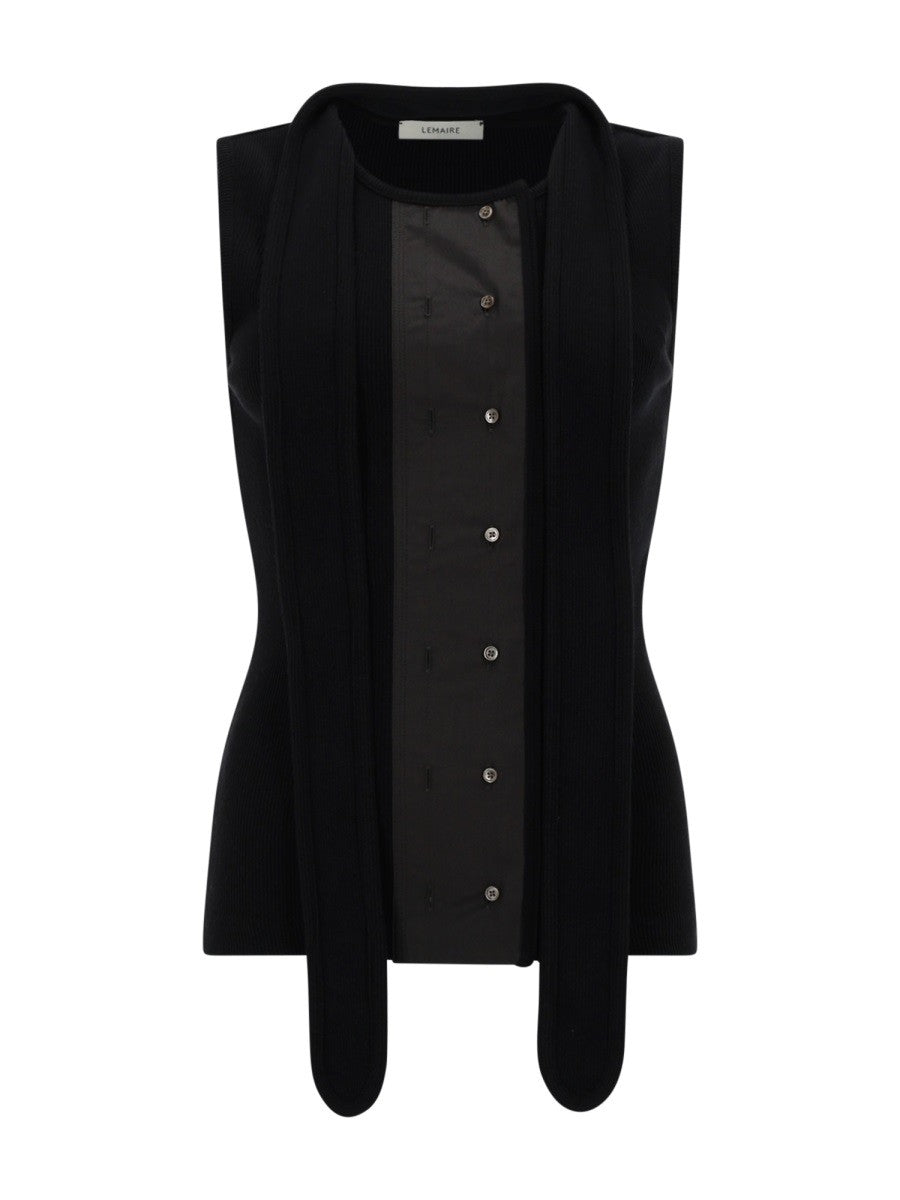 ASYMMETRICAL RIBBED TOP WITH SCARF asymmetrical-ribbed-top-with-scarf_99ab3d36-493c-47a5-9a3d-7cc2ebb4f67b