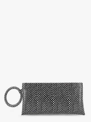 TOM FORD Aura leather clutch bag with snake motif