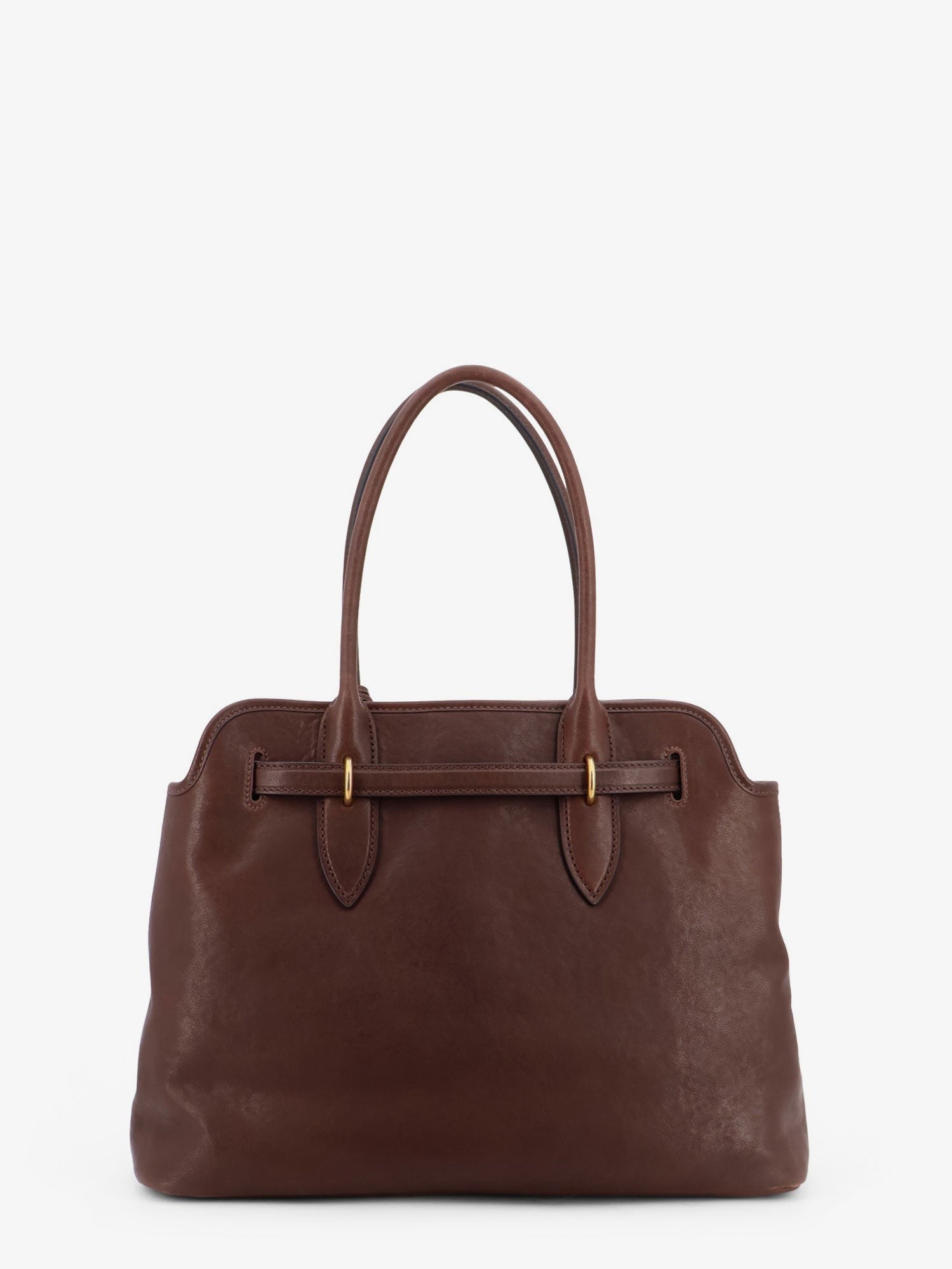 Miu Miu - Aventure leather handbag with front lettering logo