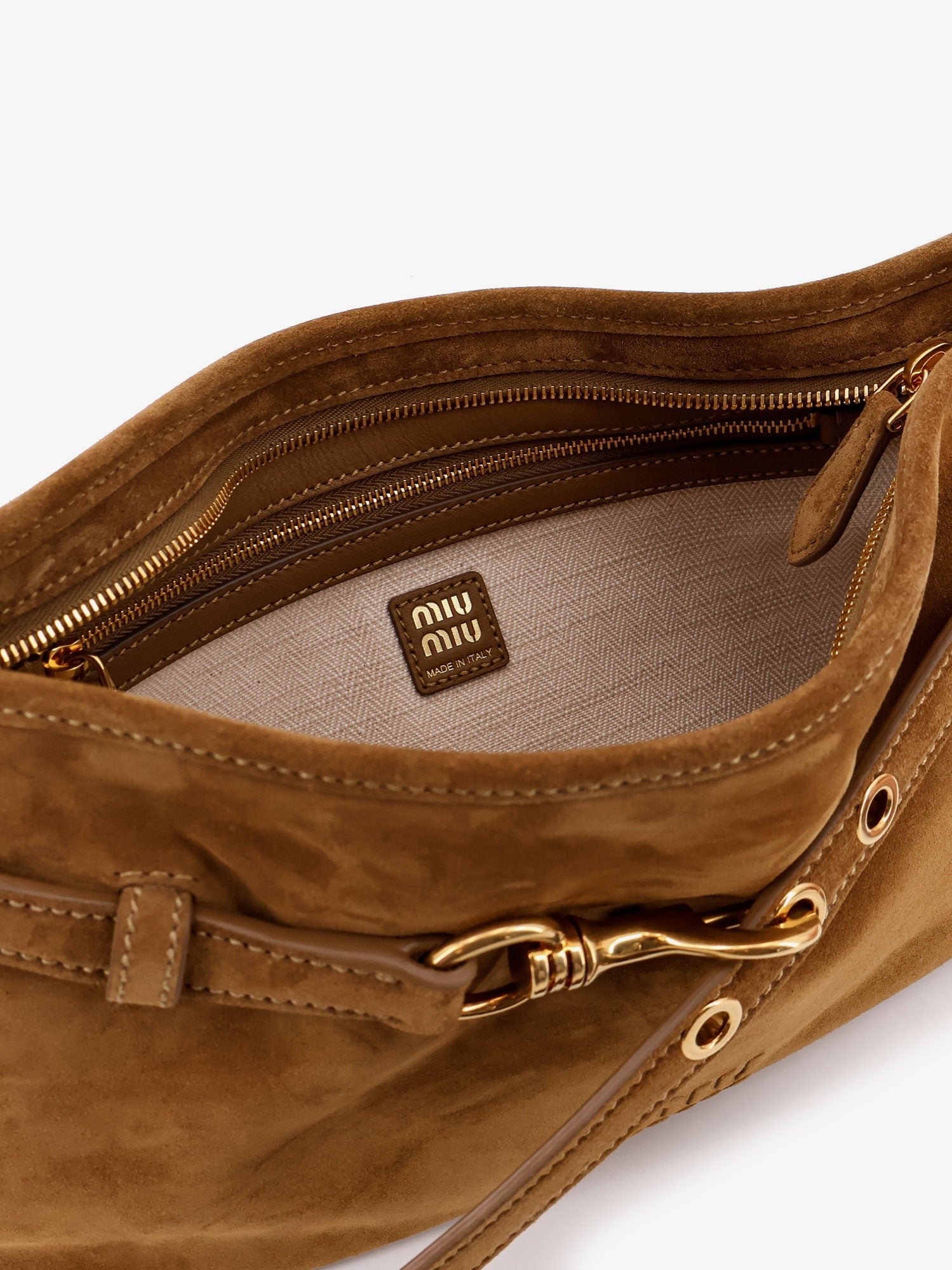 Aventure suede shoulder bag