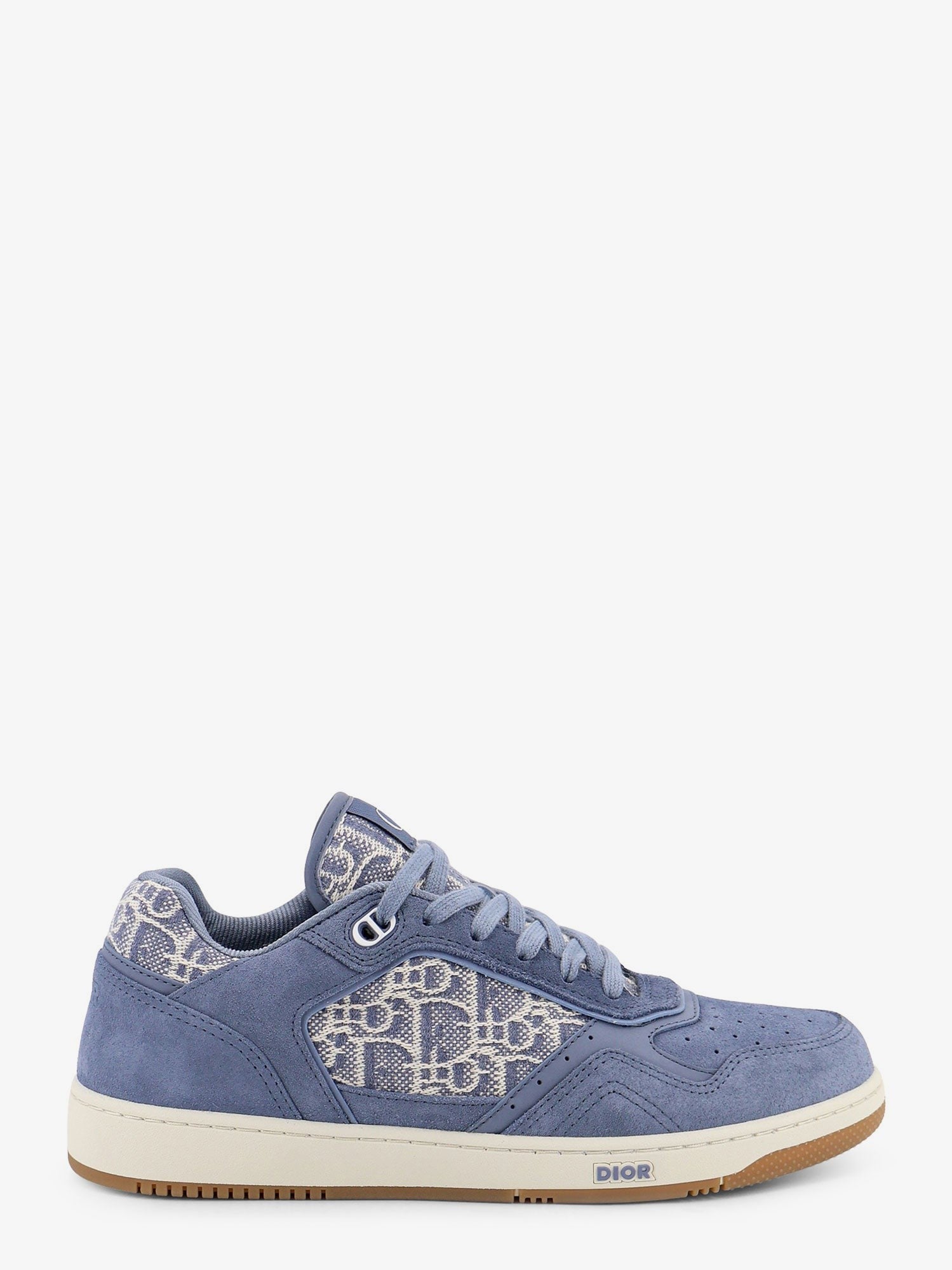 Dior B27 Uptown Dior Oblique jacquard fabric and suede sneakers