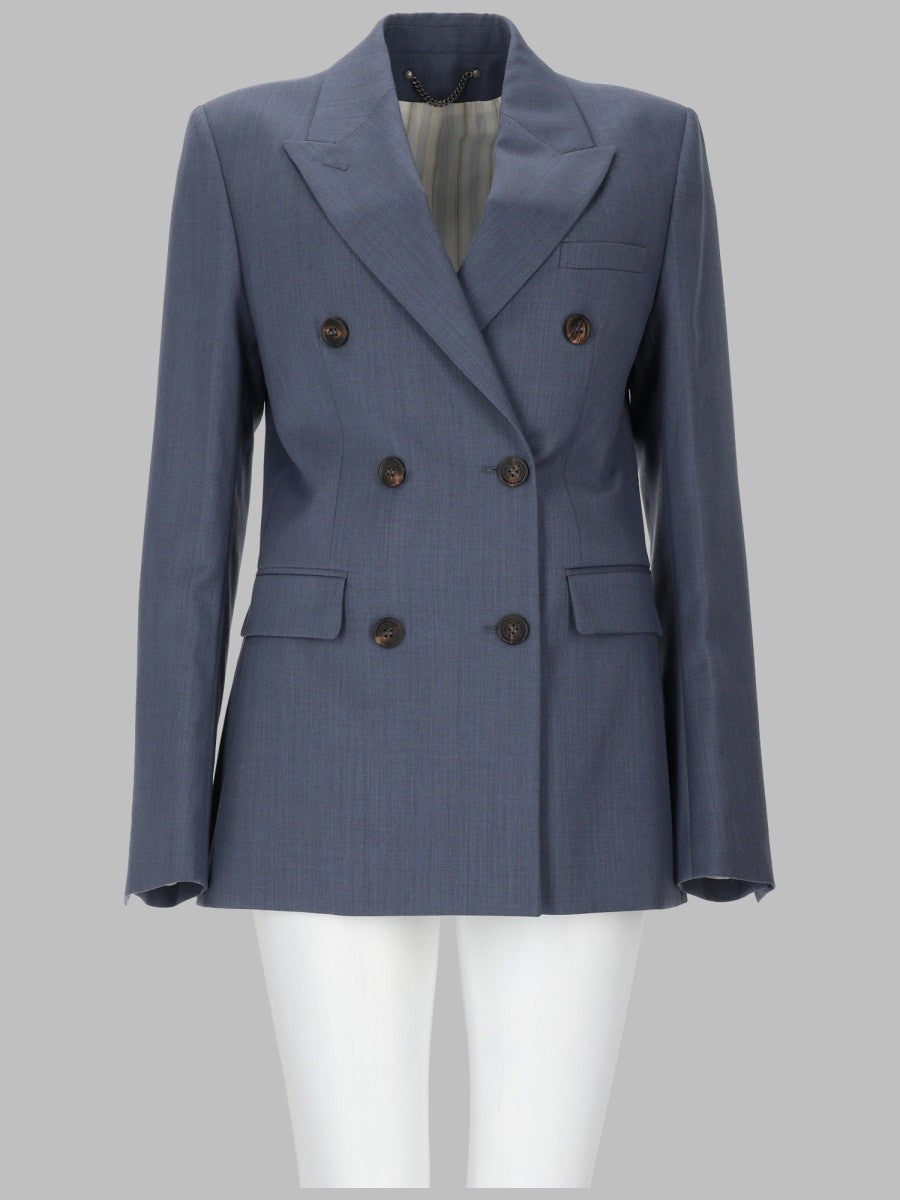 Golden Goose - baby blue double breasted blazer