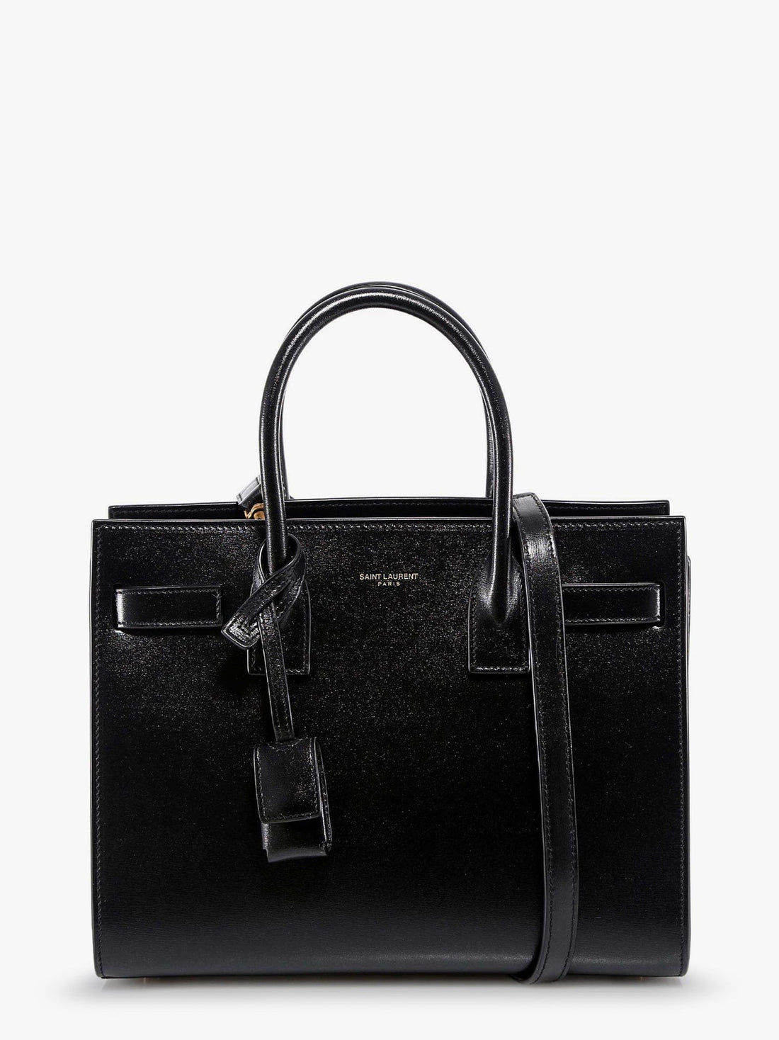 Saint Laurent - Baby Sac de Jour leather handbag with padlock baby-sac-de-jour-leather-handbag-with-padlock_3730d3d3-fedd-4b34-b6f0-2824479e9da5