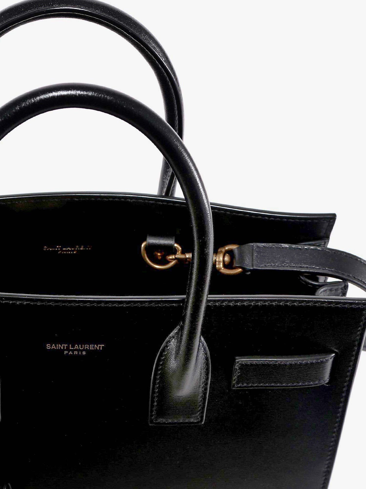 Baby Sac de Jour leather handbag with padlock
