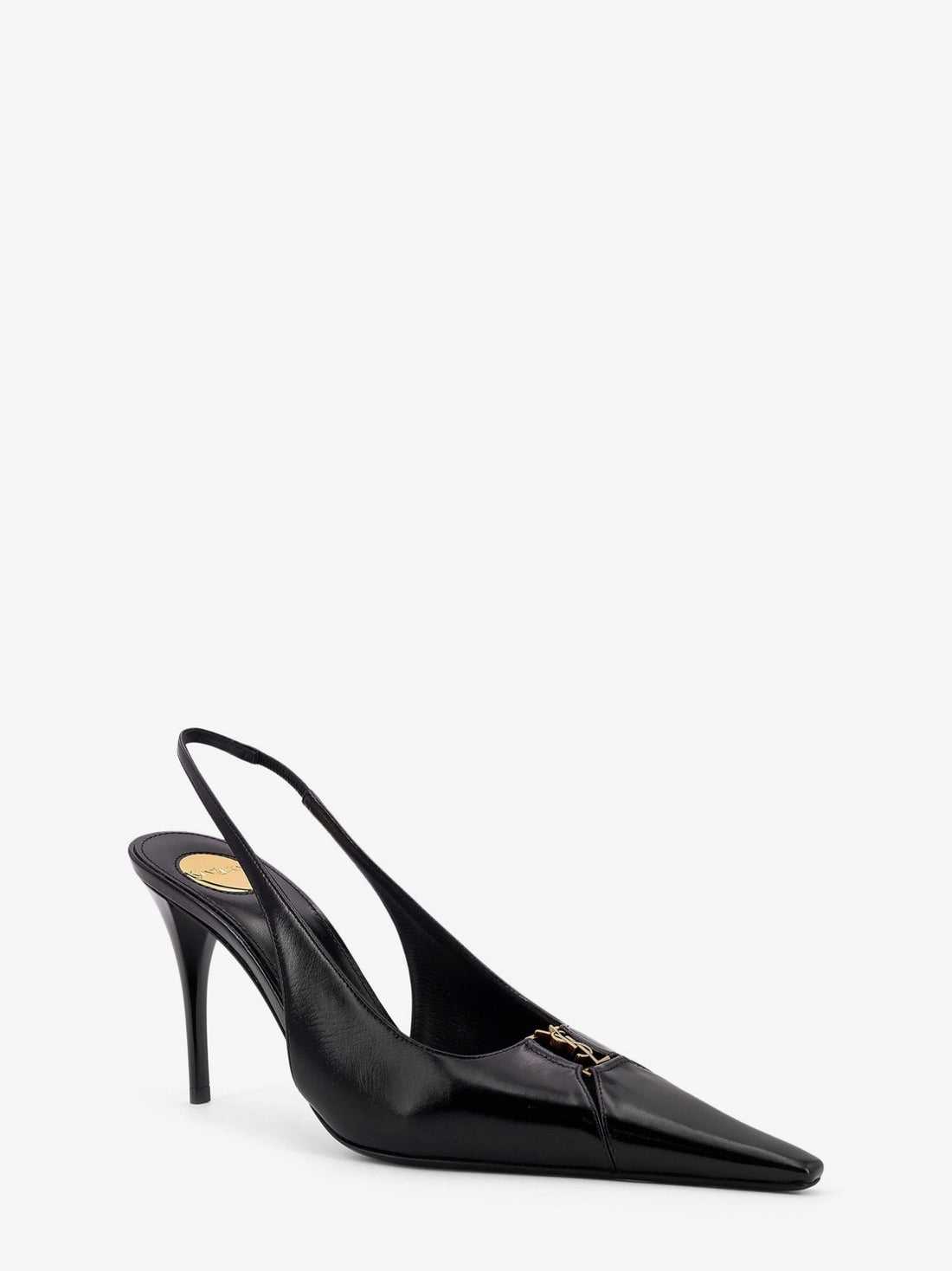 Babylone 90 Pum leather slingback pumps