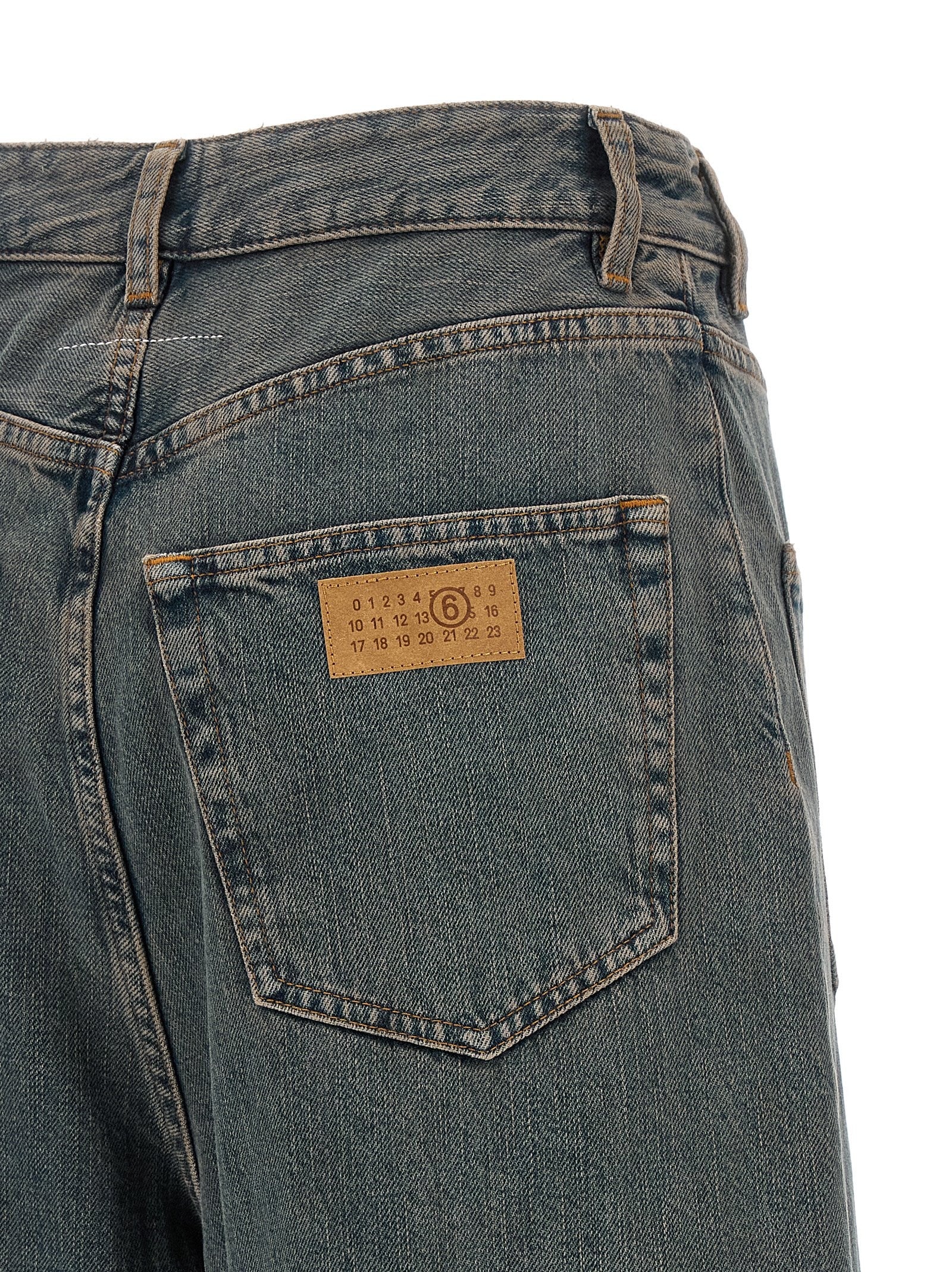 MM6 MAISON MARGIELA - Back-to-back construction jeans