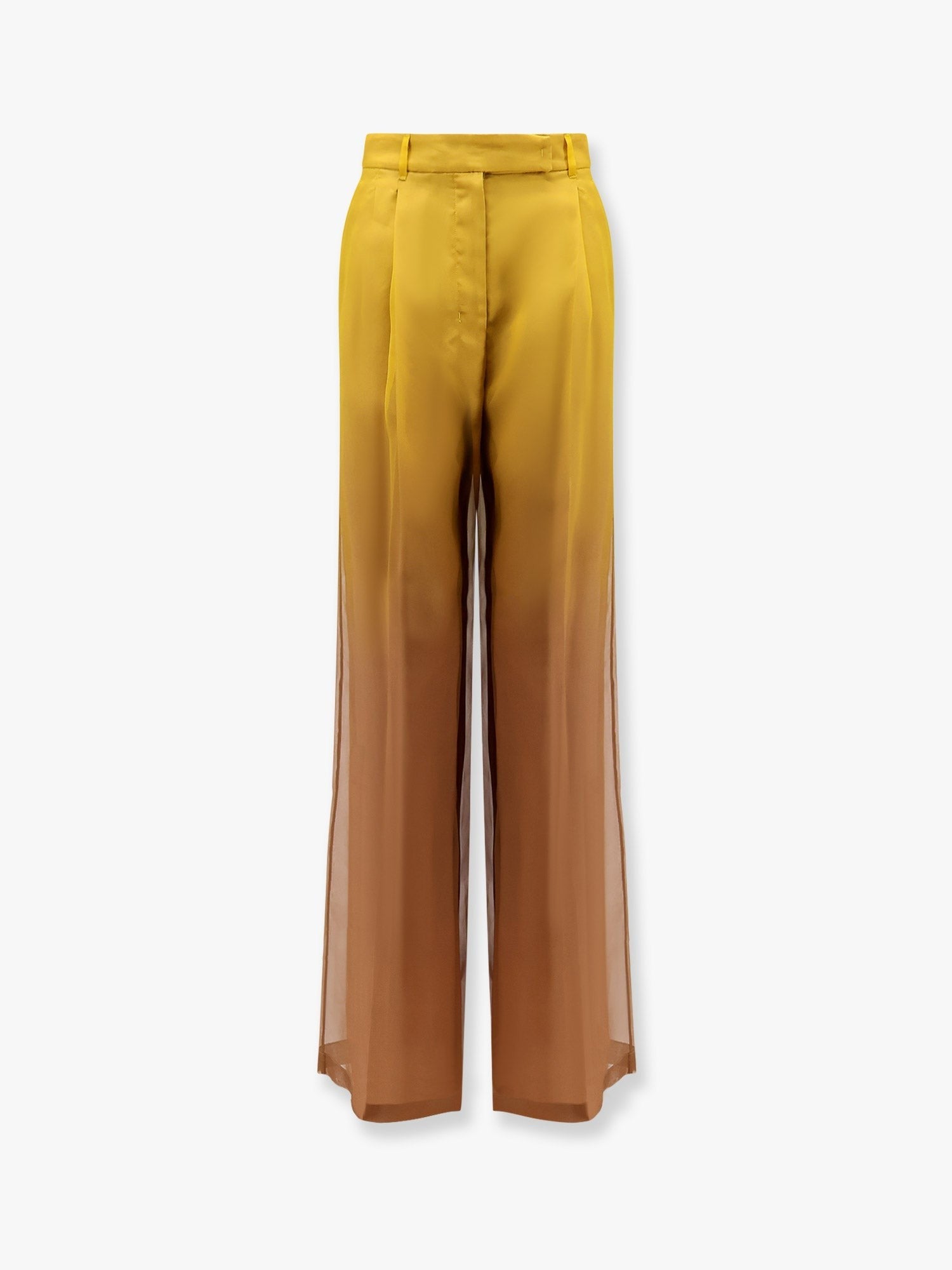 Baffo silk trousers with shaded effect